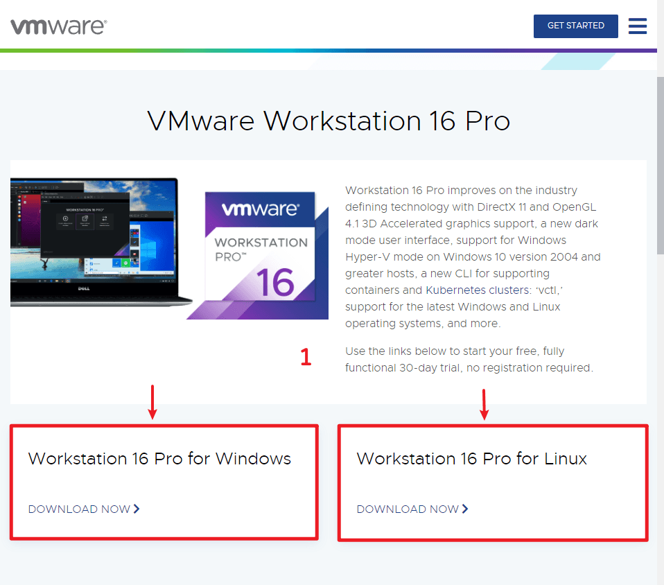 Download Workstation 16 Pro